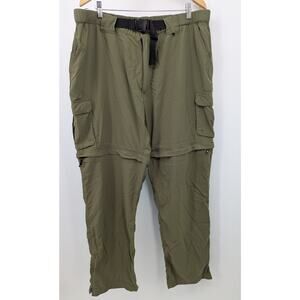 Olive Green Boy Scouts of America Convertible Zip-Off Cargo Pants Women's XXXL